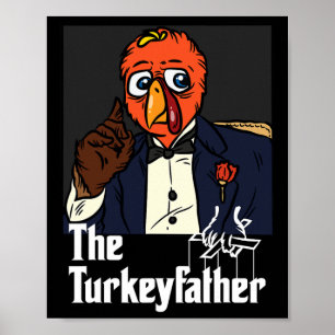 Poster O Dia de Ação de Graças da Turquia-Pai Memória Cai