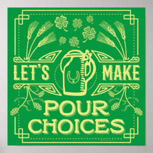 Poster O dia de São Patrício da cerveja irlandesa