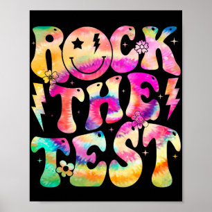 Poster O Dia de Teste Retroativo Hippie Tea Motivacional