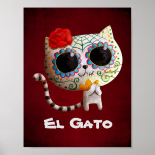 Poster O dia do gato bonito inoperante
