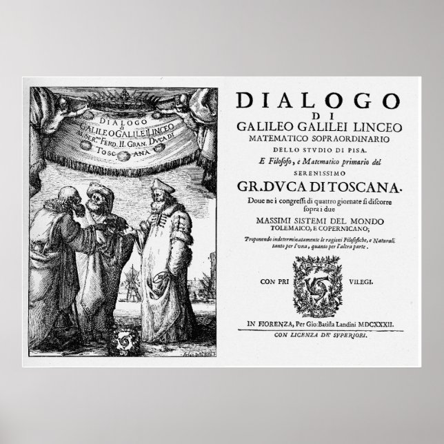 Poster O Dialogo de Galileo (Frente)
