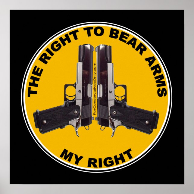 Poster O direito de carregar armas - meu direito (Frente)