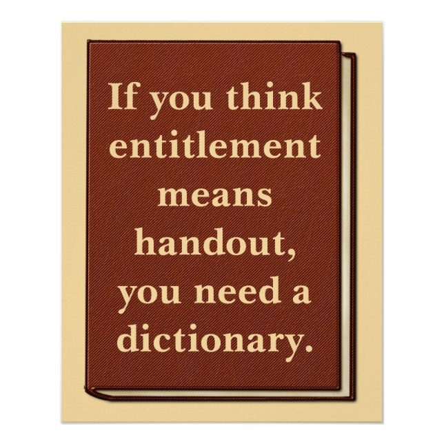 Pôster O direito não é um folheto (Frente)