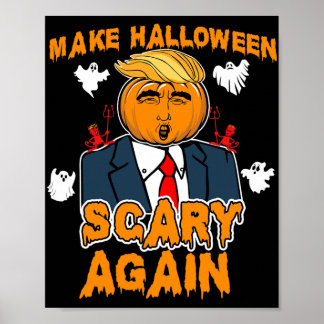 Poster O Diversão Trump Halloween TORNA O HALLOWEEN MAIS