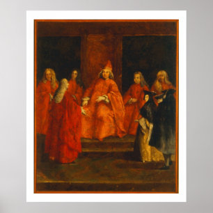 Poster O Doge Grimani no seu Trono