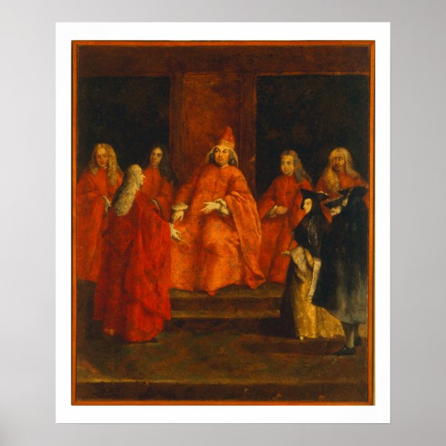 Poster O Doge Grimani no seu Trono (Frente)