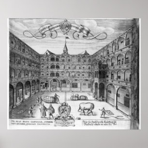 Poster O "Domus Germanorum" em Veneza, 1616