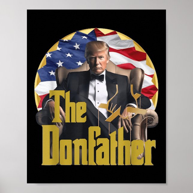 Poster O Dondad, Engraçado Trump 2024, O Comeback (Frente)