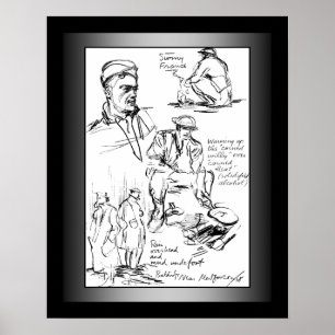 Pôster O ~ dos Doughboys dos E.U. Stars & listra o ~ da