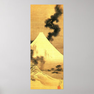 Poster O dragão da fumaça escapando do Monte Fuji