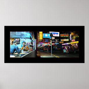 Poster O dragão vermelho pequeno da equitação