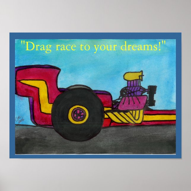 Poster "O Dragster" (Frente)