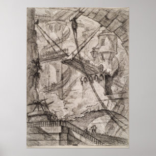 Poster O Drawbridge, Giovanni Battista Piranesi