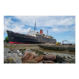 Pôster O Duque TSS Abandonado do Navio Lancaster