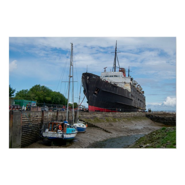 Pôster O Duque TSS Abandonado do Navio Lancaster (Frente)