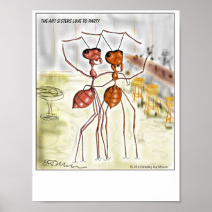 Poster O duro duro do partido do trabalho das irmãs da