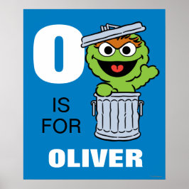 Poster O é para Oscar, o Grouch | Adicione seu nome