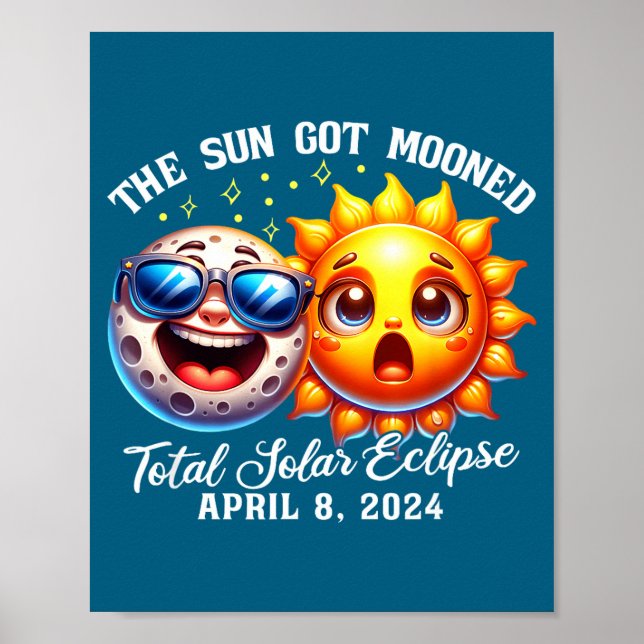 Poster O Eclipse Sol Ficou Lunar Solar (Frente)