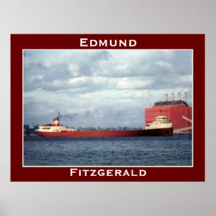 Poster O Edmund Fitzgerald no rio St. Clair