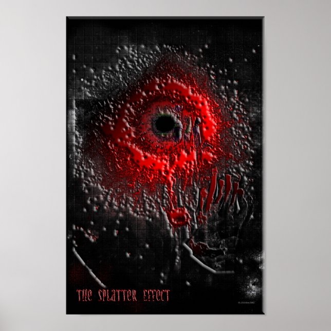 Poster O Efeito Splatter (Frente)