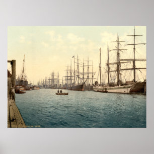 Poster O Elbe, Hamburgo, Alemanha