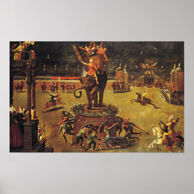 Poster O Elefante Carousel (Frente)