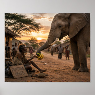 Poster O Elefante Que Compartilhou Sua Comida