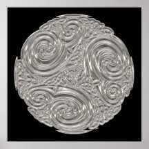 O elegante nouveau metálico negro de prata parece 