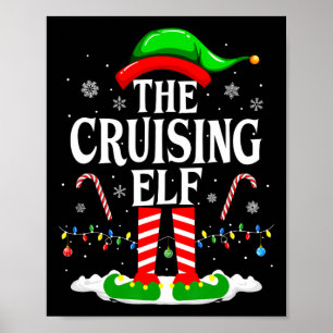 Poster O Elfo Cruzeiros de Natal Roupas de Família Engraç