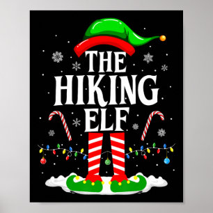 Poster O Elfo de Caminhada Natal Divertido Correspondente