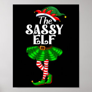 Poster O Elfo de Natal Roupas de Natal Engraçadas para Fa