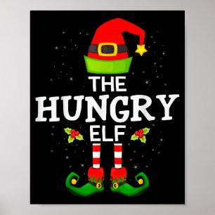 Poster O Elfo Faminto Natal Família Pijama Combinando