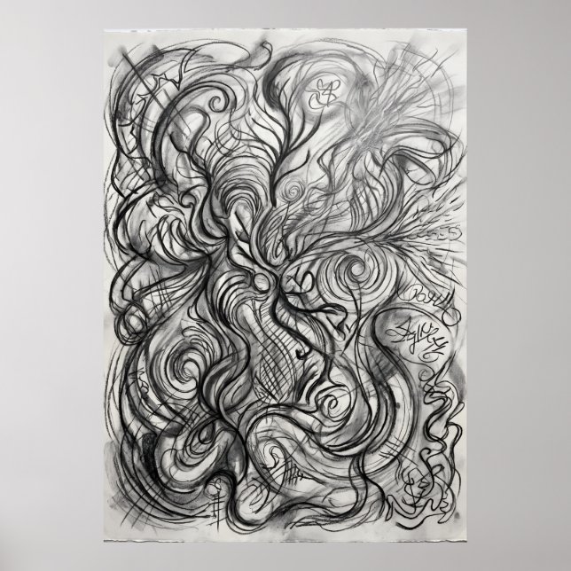 Poster O Emaranhado Florescer das Linhas do Espírito Arte (Frente)