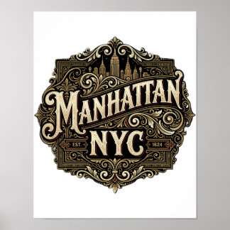 Poster O Emblema de Corda Boogie Down do Bronx com Arte d