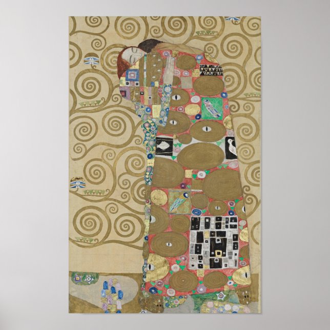 Poster O Embraço (Fulfillment) — Gustav Klimt | Stoclet (Frente)