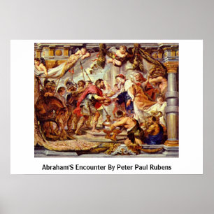 Pôster O encontro de Abraham por Peter Paul Rubens