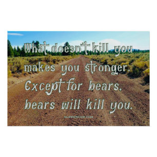 Pôster O engraçado de SlipperyJoe dizer floresta de casca