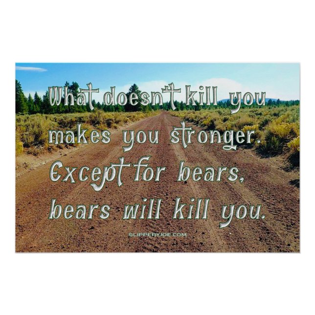 Pôster O engraçado de SlipperyJoe dizer floresta de casca (Frente)