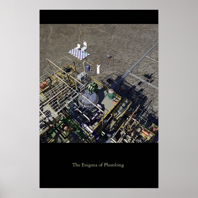 Pôster O enigma da canalização (Frente)