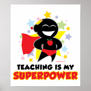 Pôster O ensino é minha superpotência