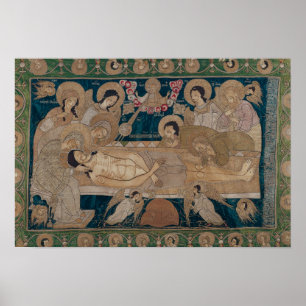 Pôster O Entombment, escola de Moscovo, 1678