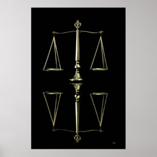 Poster O equilíbrio escala a reflexão