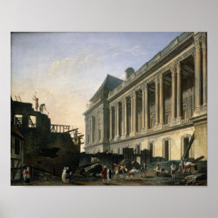 Poster O esclarecimento da colunata do Louvre, 1764