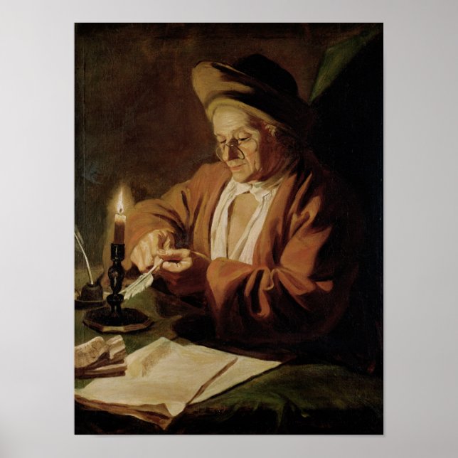 Poster O Escritor Idoso (Frente)