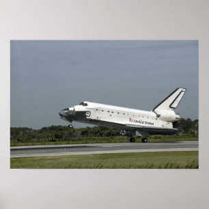 Pôster O esforço do vaivém espacial toca para baixo