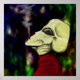 Pôster "O espaço é Cheio de fumaça..."