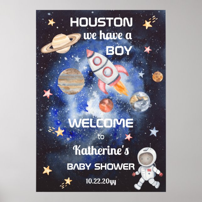 Poster O espaço externo Houston temos um Posto de Chás de (Frente)