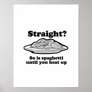 Poster O espaguete é alegre