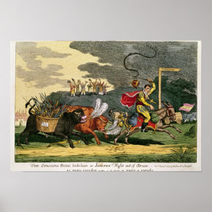 Poster O espanhol Bull quebrou o perder ou, o vôo de
