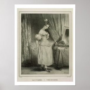 Pôster O espartilho, gravado por Alfred Leon Lemercier